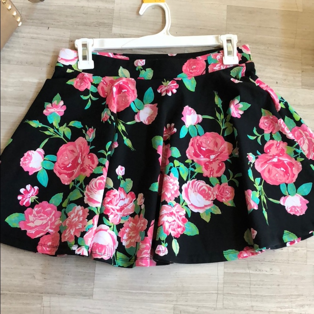 Floral skater skirt